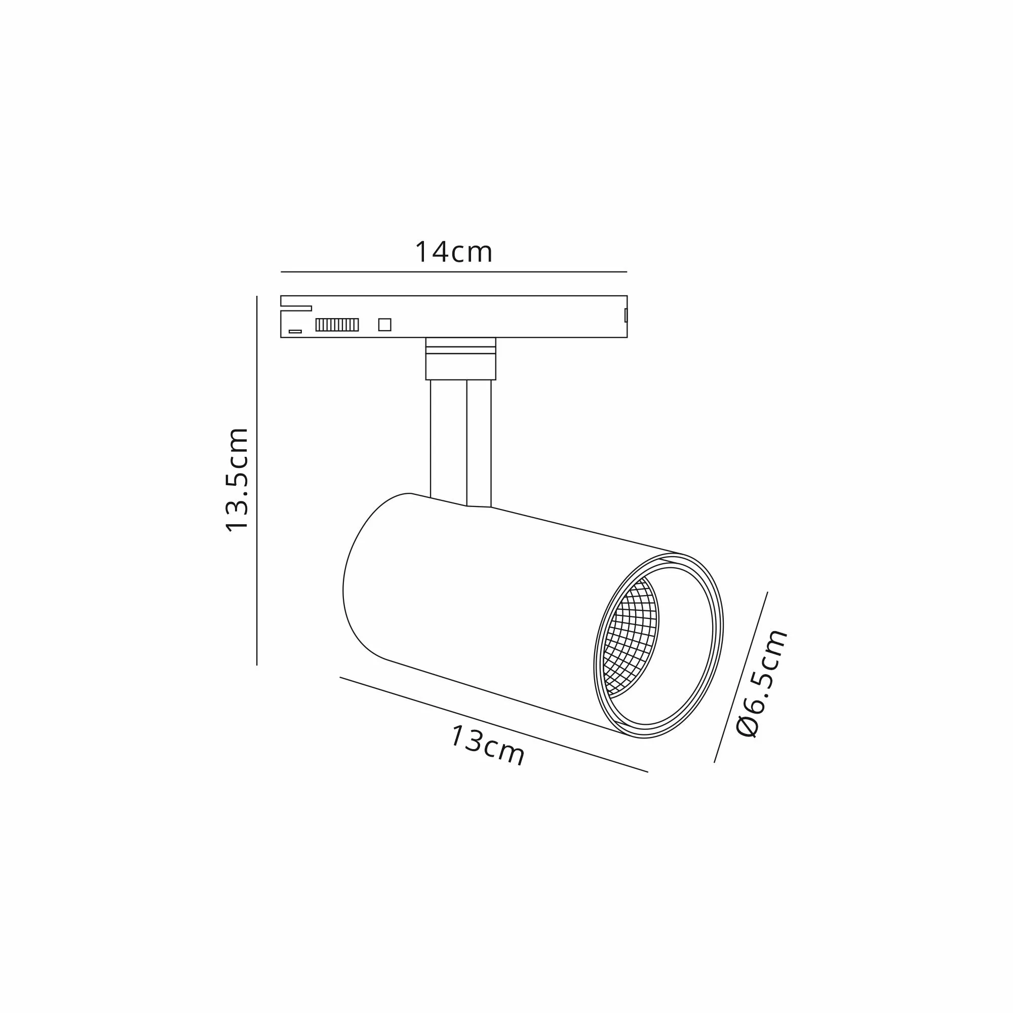 Fiji 1 Light Single Circuit Track Light 20W LED 4000K White M7850  Mantra Fusion Fiji